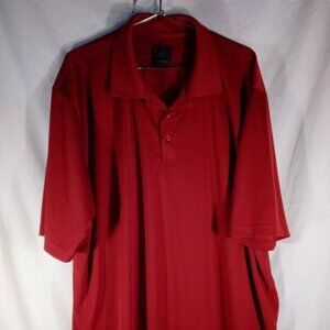 Men's Big & Tall Polo Shirt FX FUSION 3XLT Tall Red Short Sleeve Cotton Blend